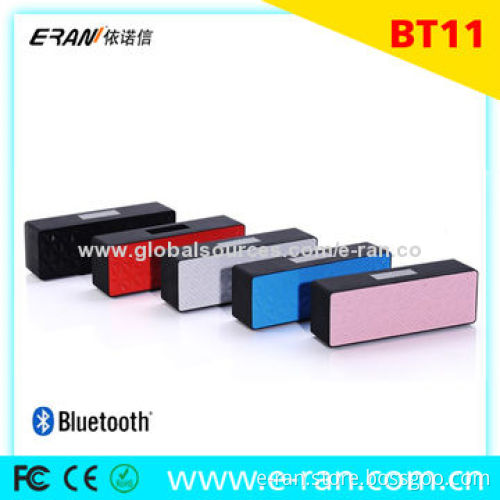 2014 ER-BT11 Bluetooth portable speaker, touch panel with micro SD card slot, for gifts